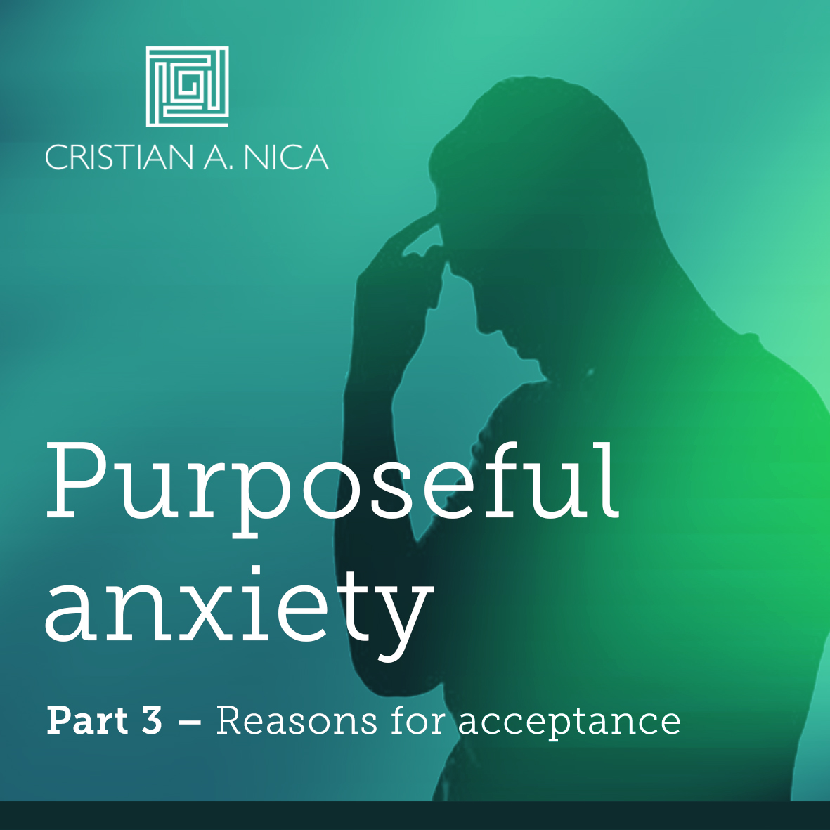 Product: Purposeful Anxiety Meditation - Part 3 - Reasons for acceptance available now at cristiannica.co.uk